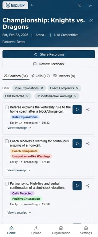 Mic'd Up game analysis — Championship: Knights vs. Dragons